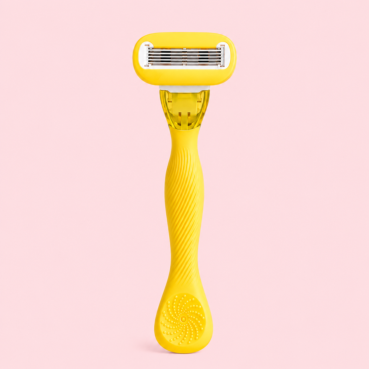 STUBB Aura women’s reusable razor in yellow