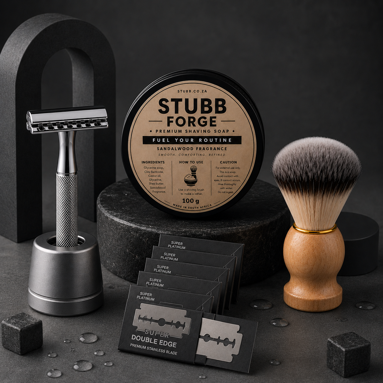 STUBB Valor Traditional Shaving Kit