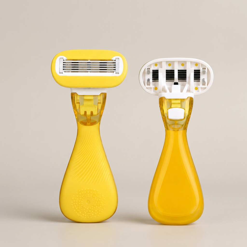 Aura Mini yellow front-and-back preview