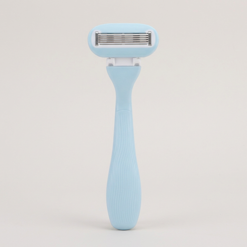 Belle aqua-blue razor with corrected proportions