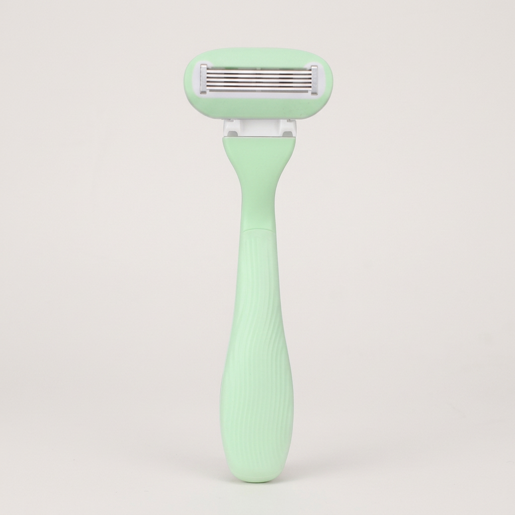 Belle green razor using the actual front-view reference