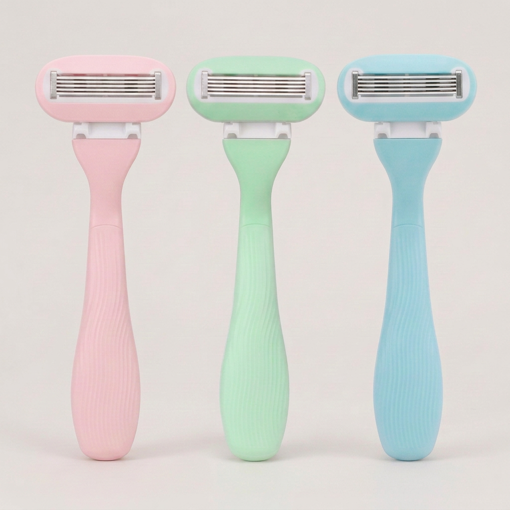 Belle razors with slightly richer pastel colours