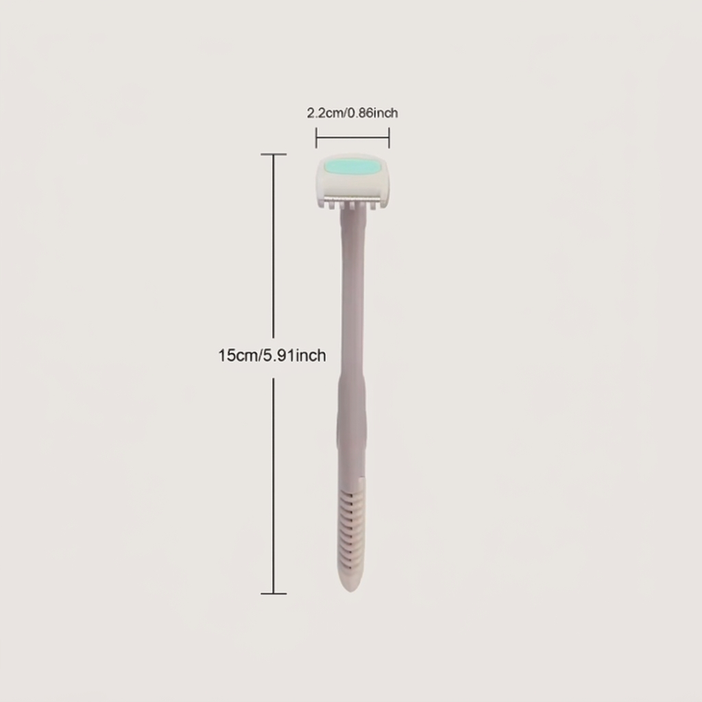 Bikini trimmer dimensions with matching neutral background