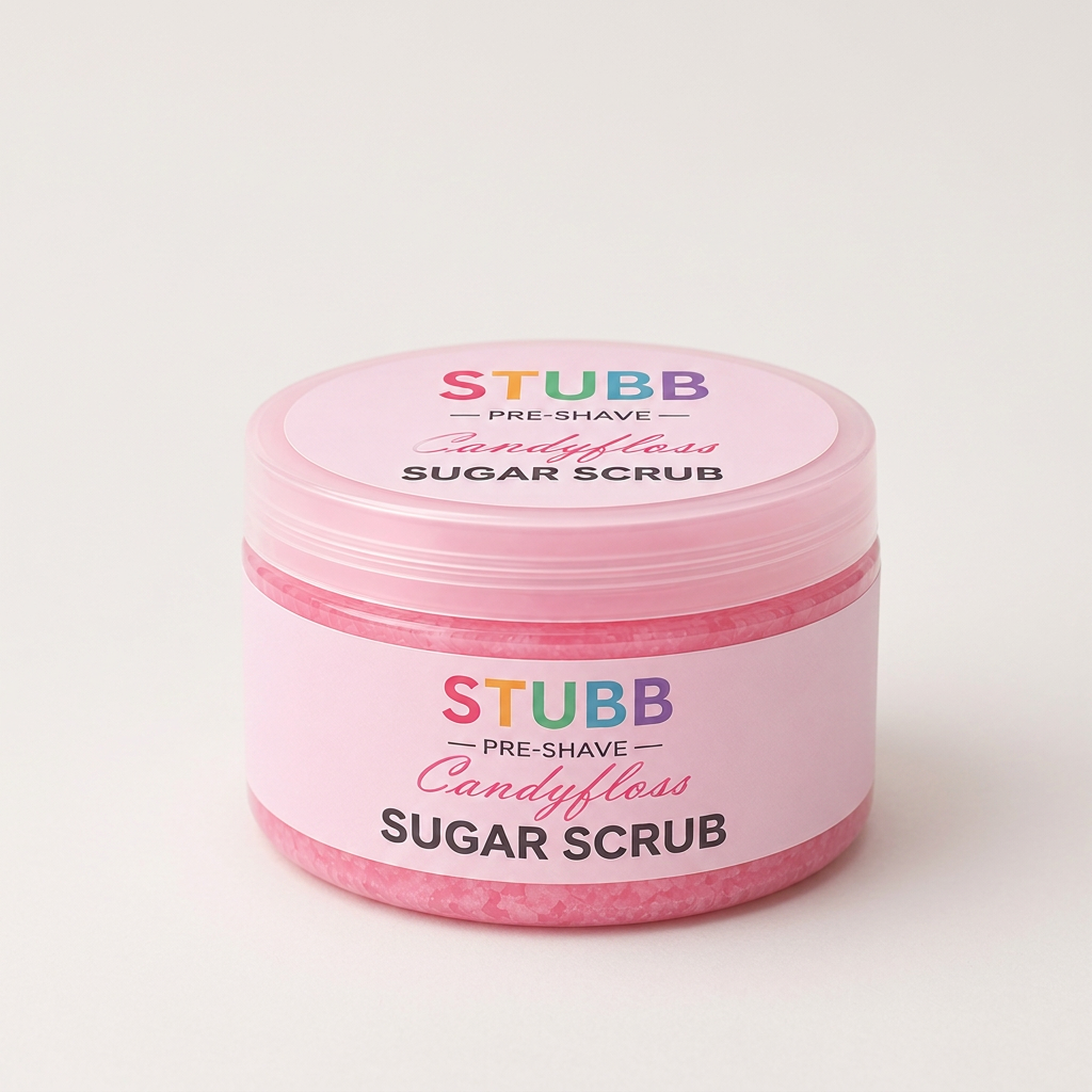 Candyfloss Scrub closed-jar neutral-background preview
