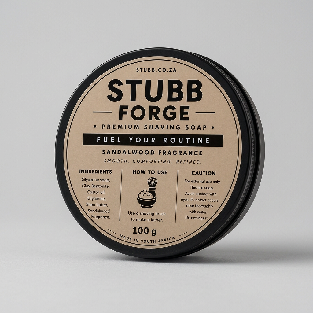 Forge shaving soap closed-tub neutral-background preview