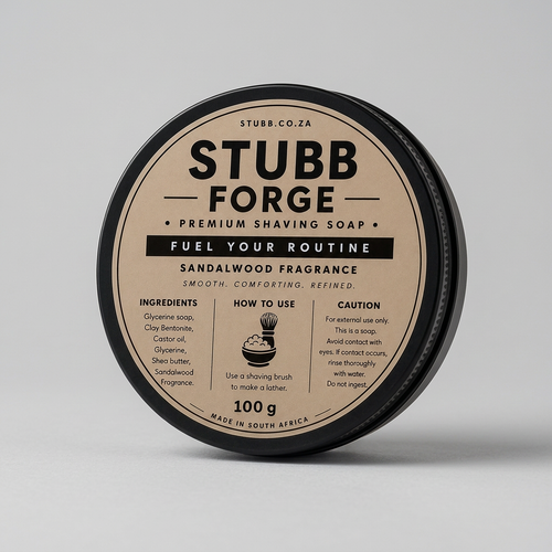 Forge shaving soap closed-tub neutral-background preview