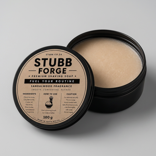 Forge shaving soap open-tub neutral-background preview