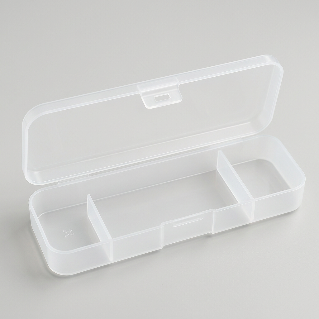 Plastic razor travel case neutral-background preview