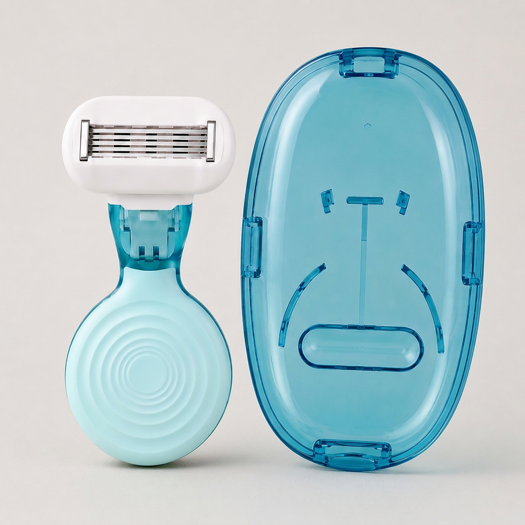 Wink turquoise razor and matching case preview